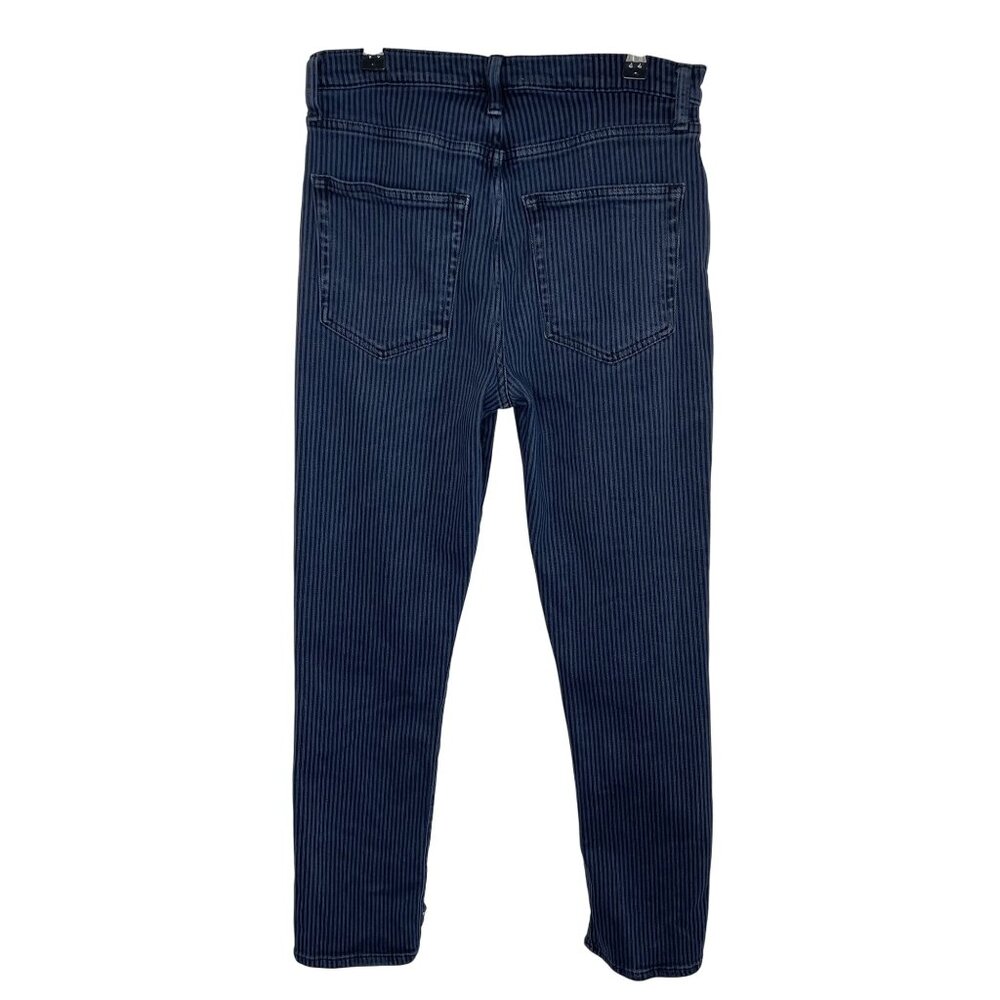 Ética Scarlet Slim Striped High-Rise Frayed Hem Jeans, 29 - Picture 3 of 12